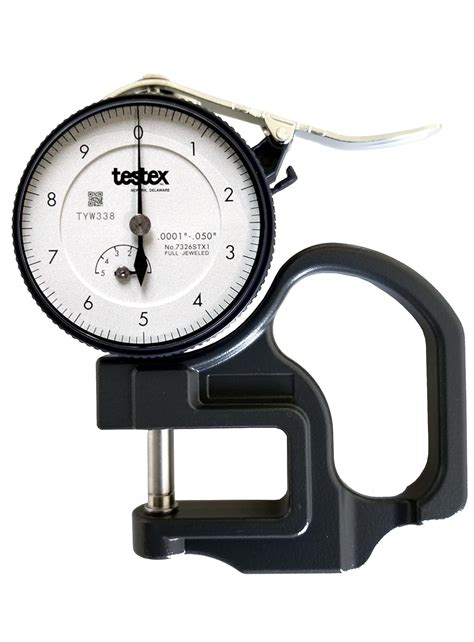 Dial Thickness Meter commercial|Testex Dial Thickness Gauge .